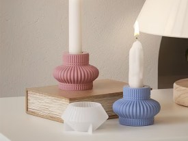 Set 3 moldes para portavelas diferentes 